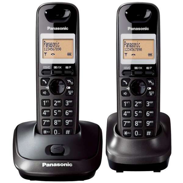 PANASONIC KX-TG2512FXT bežični DECT telefon sa dve slušalice