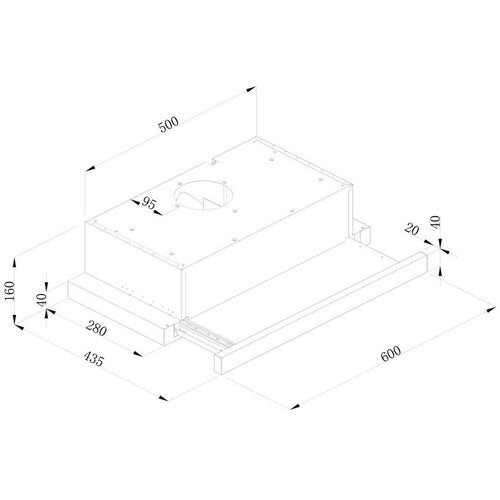Tesla DT600AXB ugradni aspirator