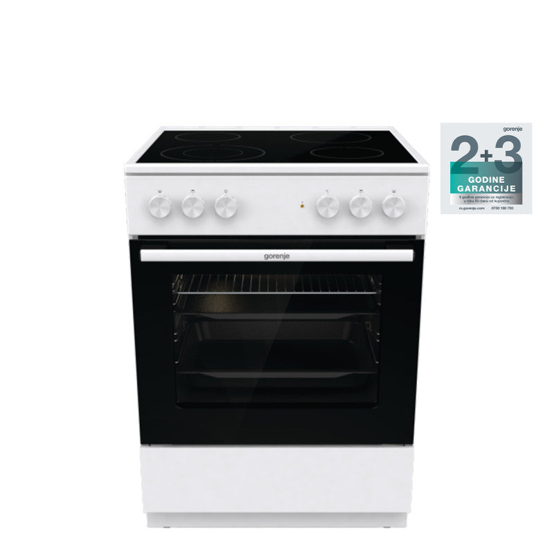 Gorenje GEC6A41WC Električni šporet sa staklokeramičkom pločom 60 cm