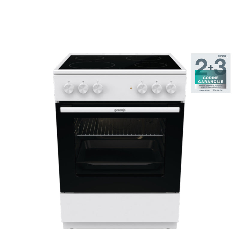 Gorenje GEC6A11WG Električni šporet sa staklokeramičkom pločom 60 cm