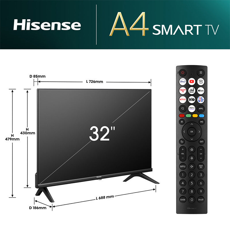 Hisense 32A4N LED Smart TV 32"