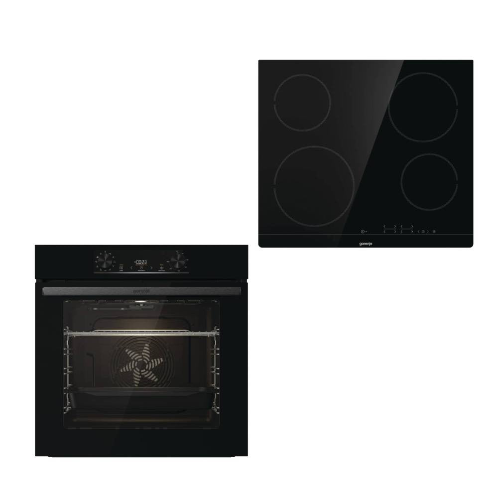 Gorenje Jump Aqua ugradni set sa crnom rernom i pločom