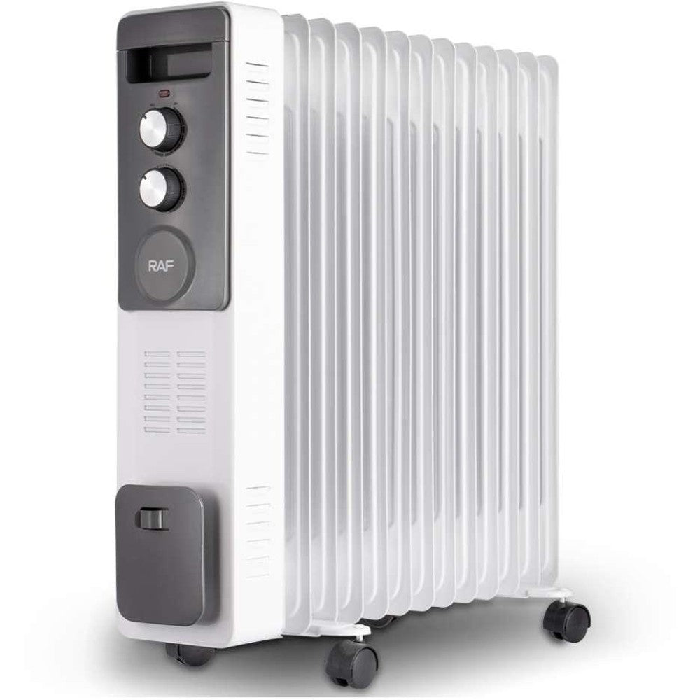 RAF R.1338W beli uljni radijator sa ventilatorom i 13 rebara