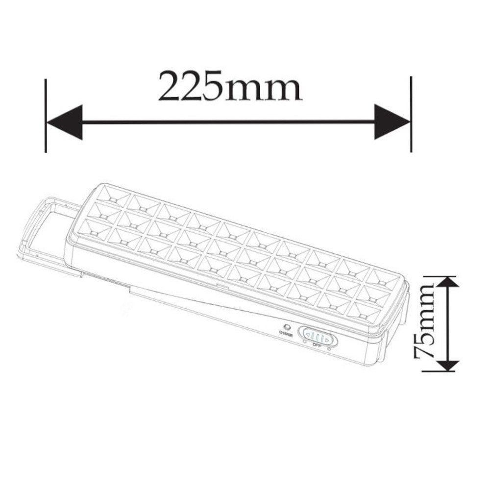 SOLED 2128 LED panik lampa 30 IP20