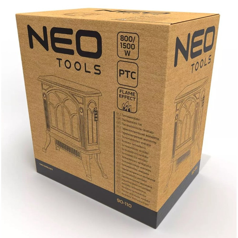 Električni kamin – 800W/1500W (90-110) NEO TOOLS